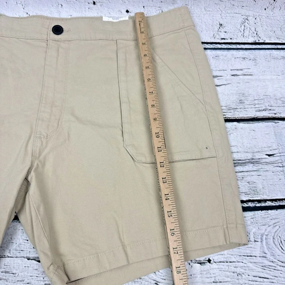 St. John's Bay Men's Khaki Front Pocket Cotton Blend 🆕 Shorts [Size 42] New‎